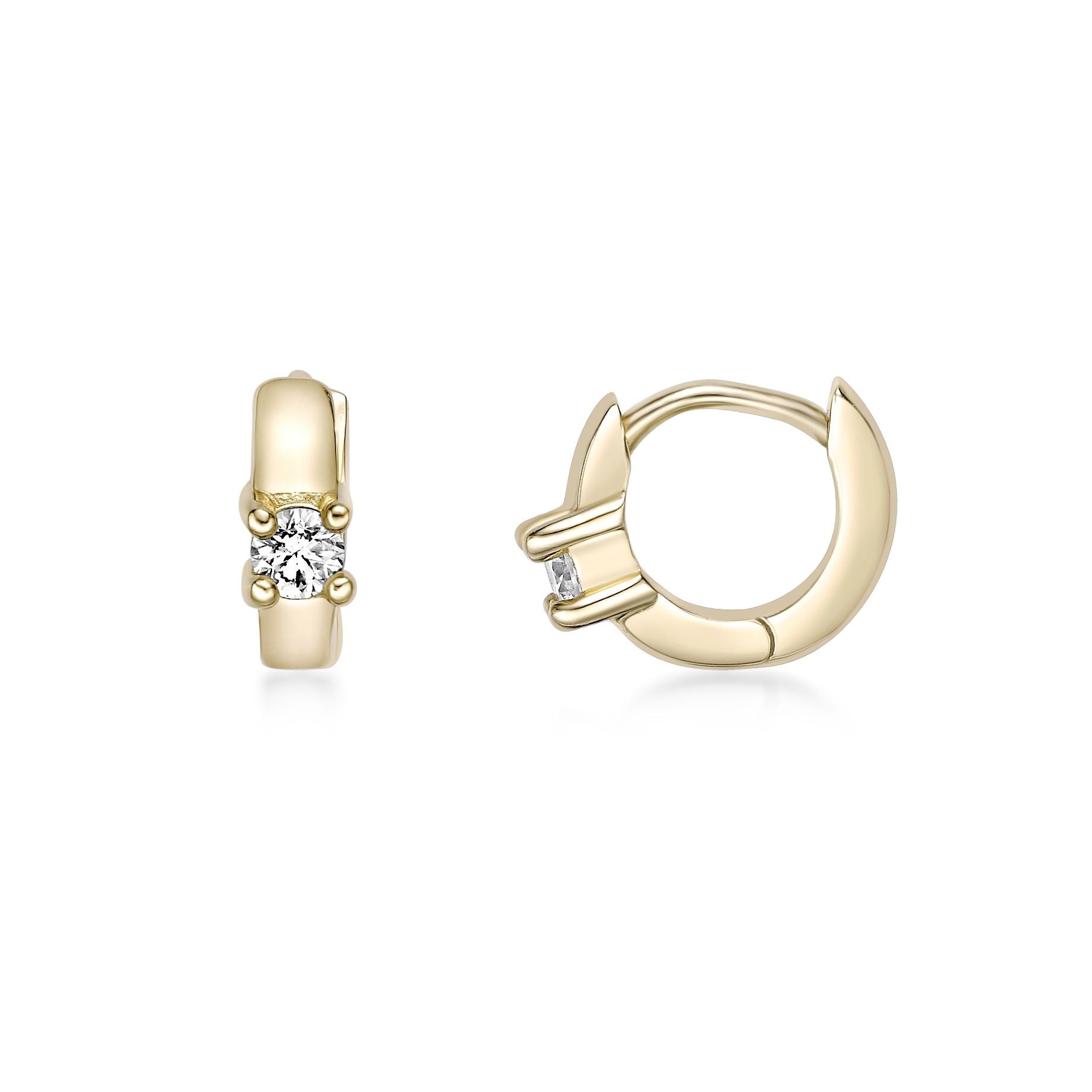 Lab Grown Diamond Classic Huggie Earrings