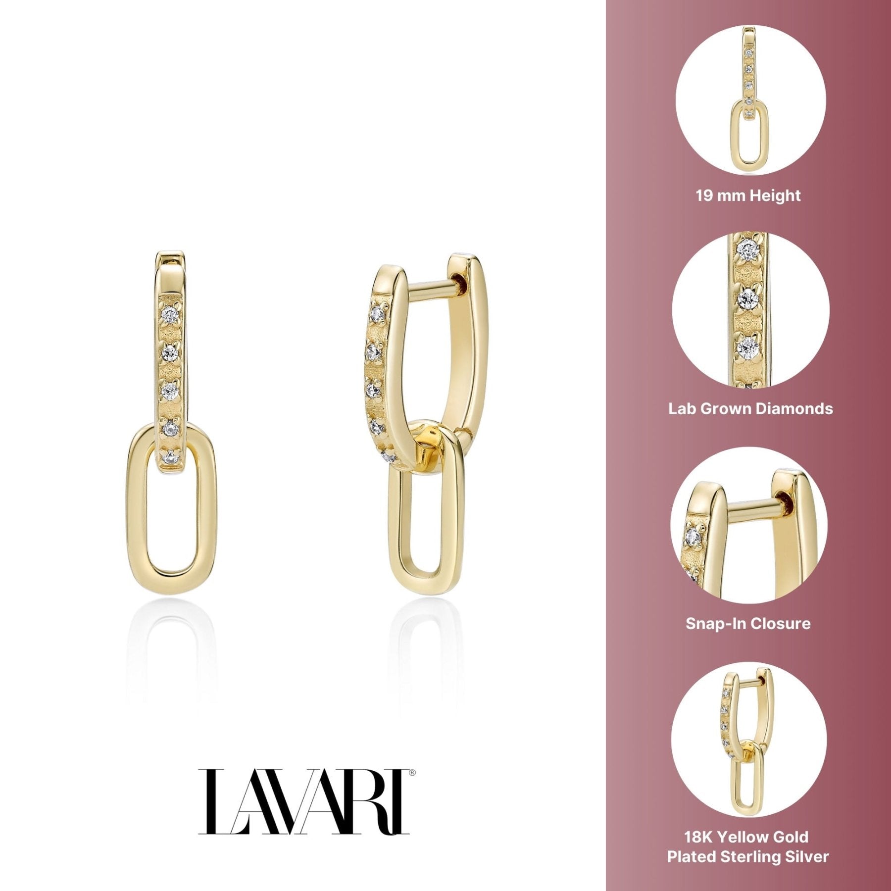 Small Dangle Chain Earrings