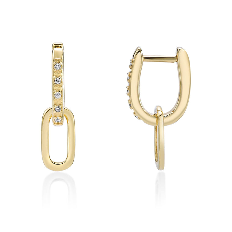 Small Dangle Chain Earrings