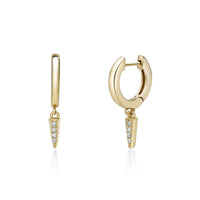 Small Spike Huggie Earrings