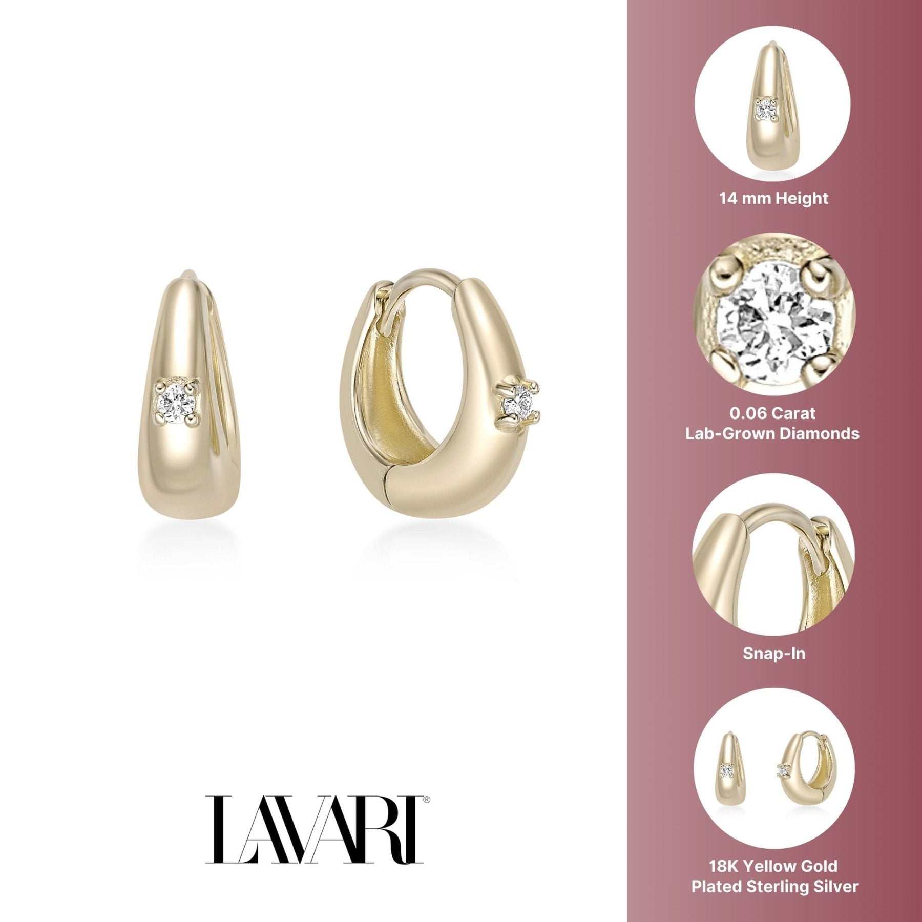 Raindrop Hoop Earrings