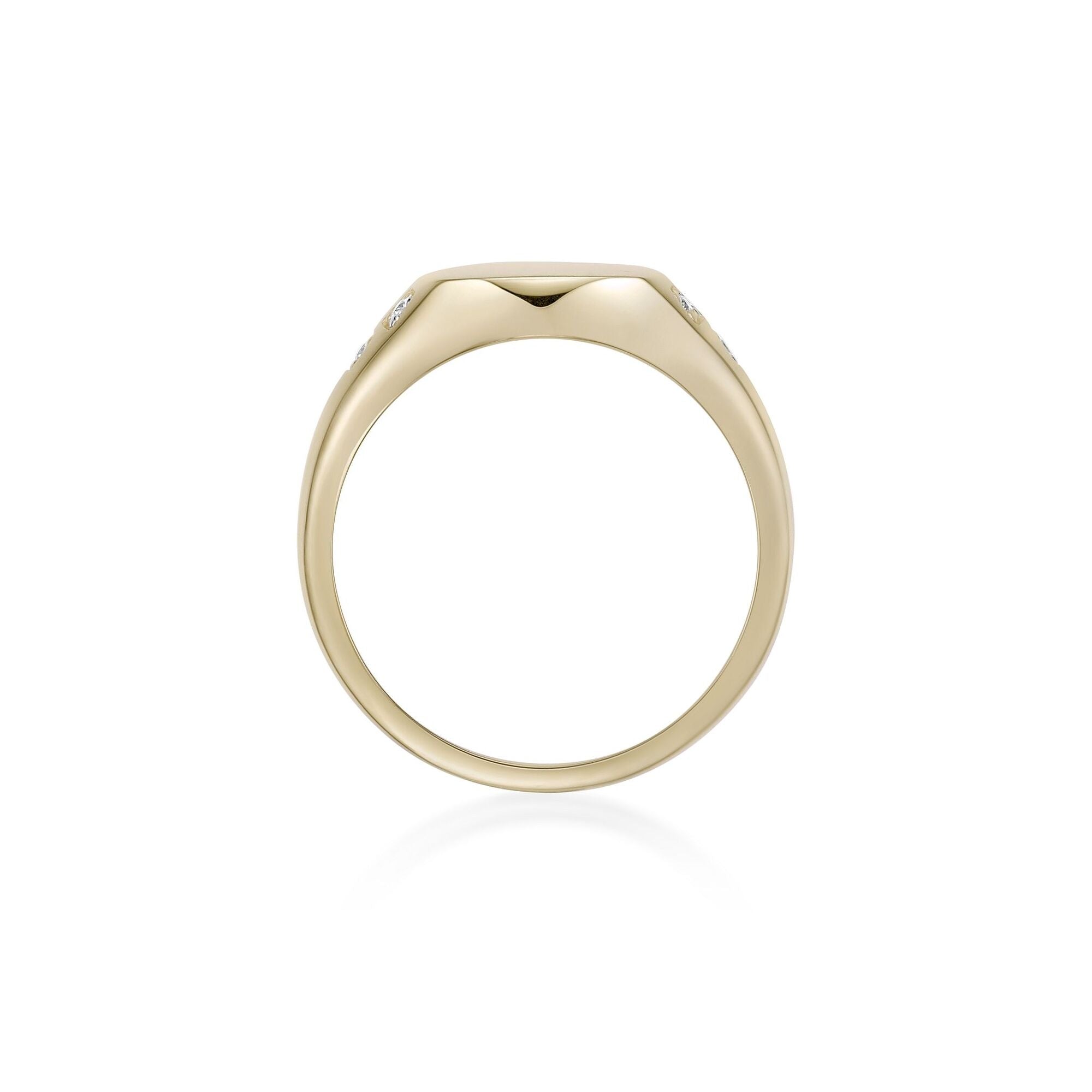 Lab Grown Diamond Signet Ring