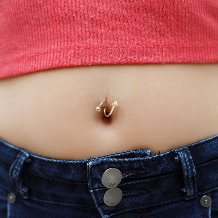 Spiral Belly Ring - 16G
