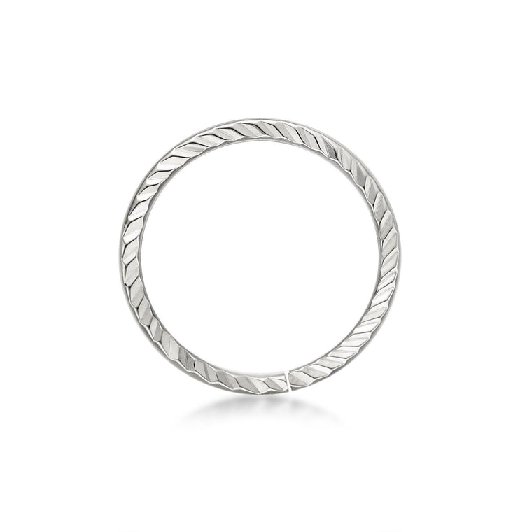 14K Gold Spiral Nose Hoop - 20G