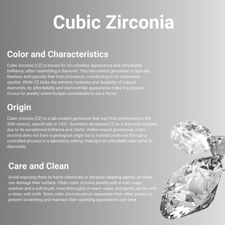 14K Cubic Zirconia Curved Nose Ring - 20G