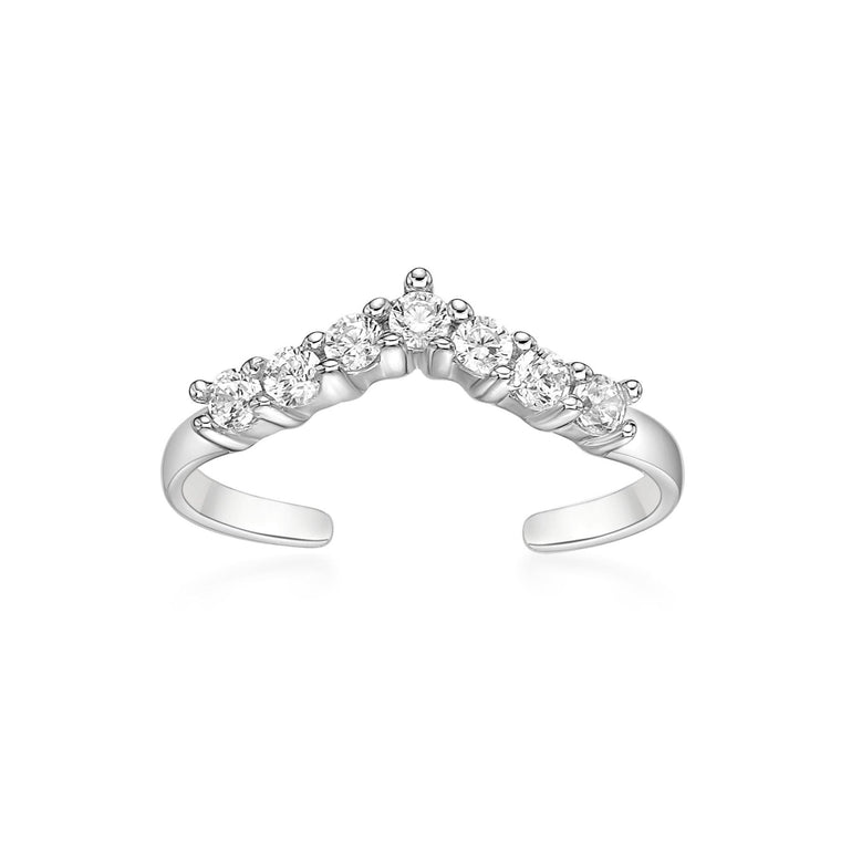 Chevron Toe Ring