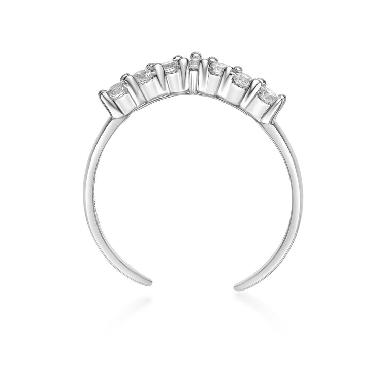 Chevron Toe Ring