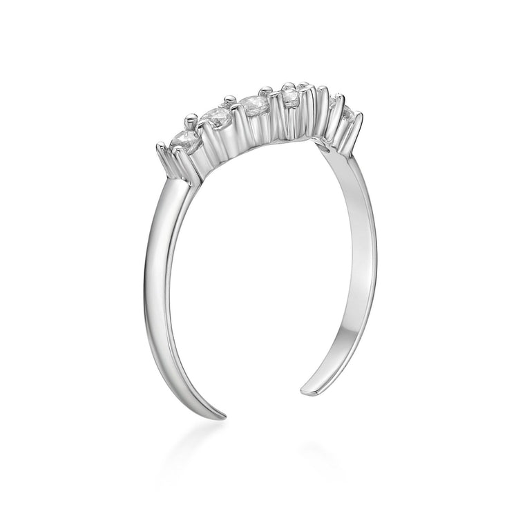 Chevron Toe Ring