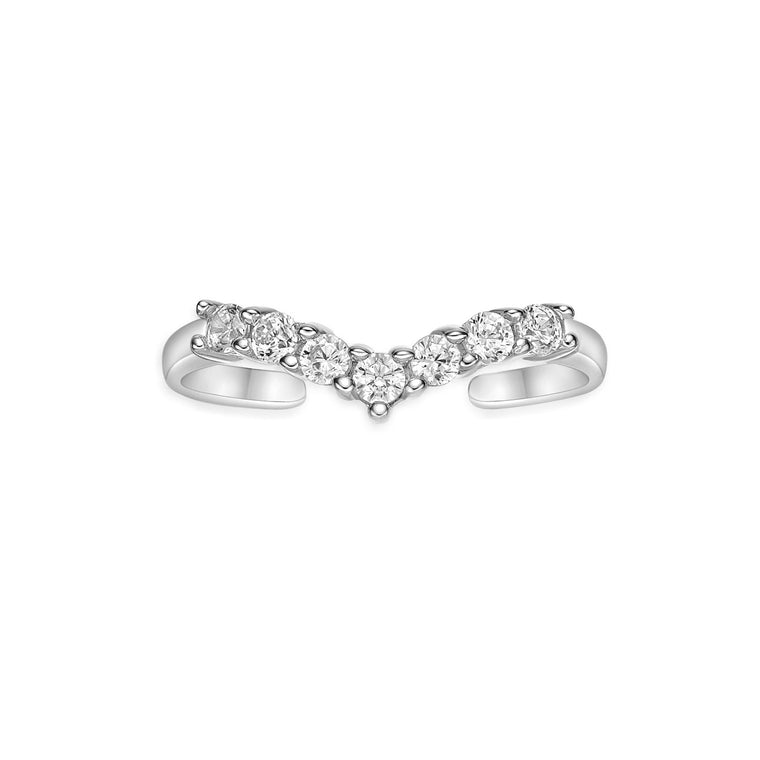 Chevron Toe Ring