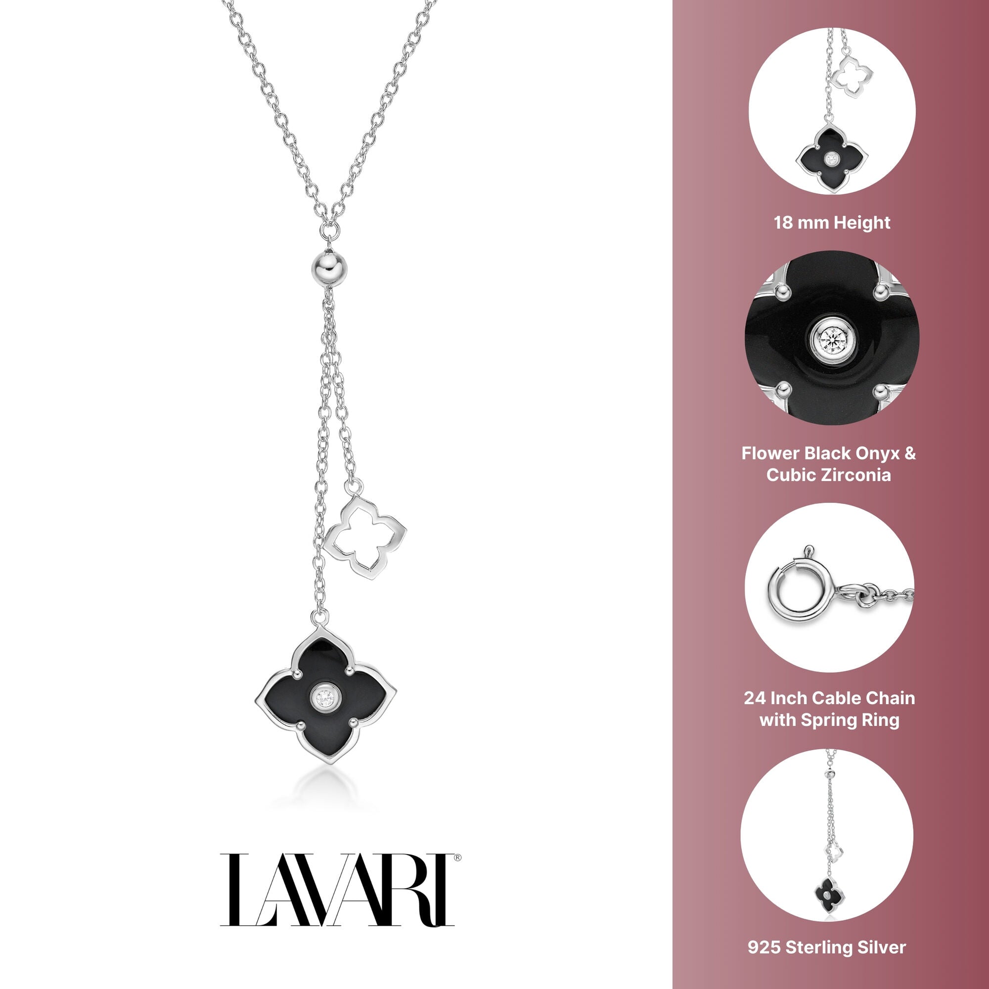 Flora Classic Double Flower Pendant