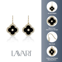 Flora Halo Flower Hook Earrings