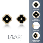 Flora Halo Flower Stud Earrings
