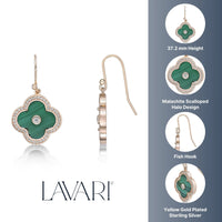 Flora Halo Flower Hook Earrings