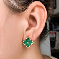 Flora Classic Flower Huggie Earrings