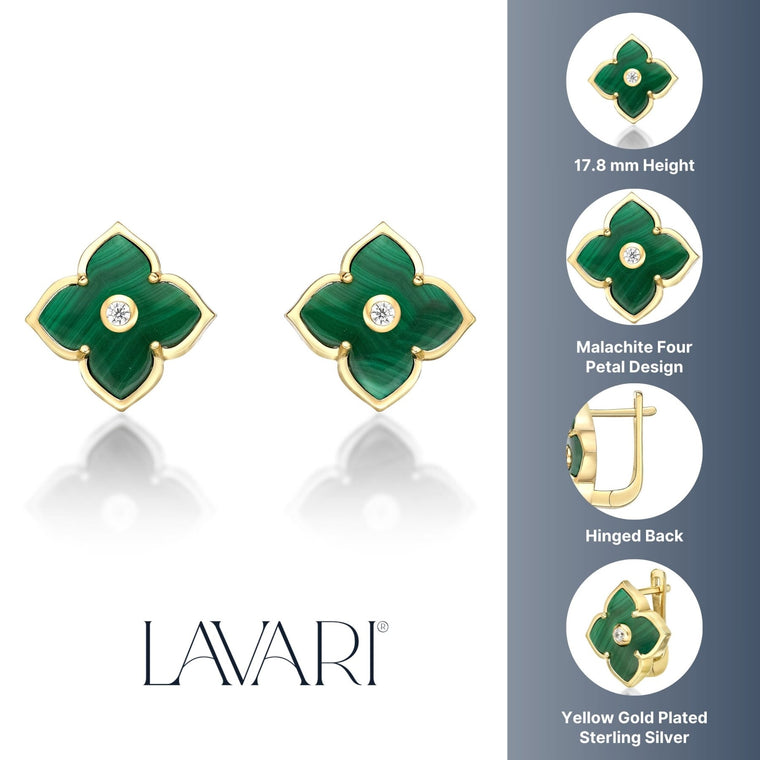 Flora Classic Flower Huggie Earrings