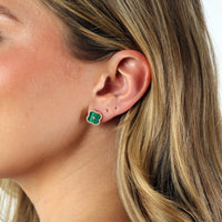 Flora Halo Flower Stud Earrings