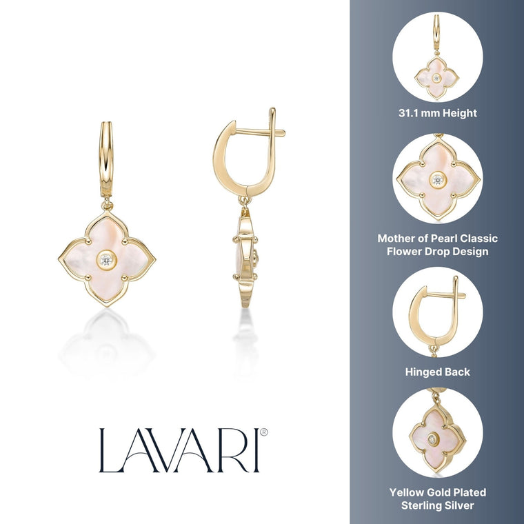 Flora Classic Flower Drop Earrings