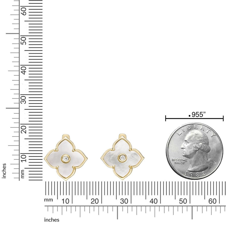 Flora Classic Flower Huggie Earrings