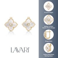 Flora Classic Flower Huggie Earrings