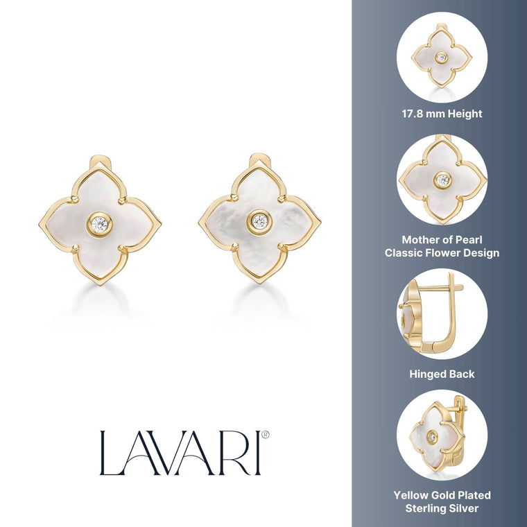 Flora Classic Flower Huggie Earrings