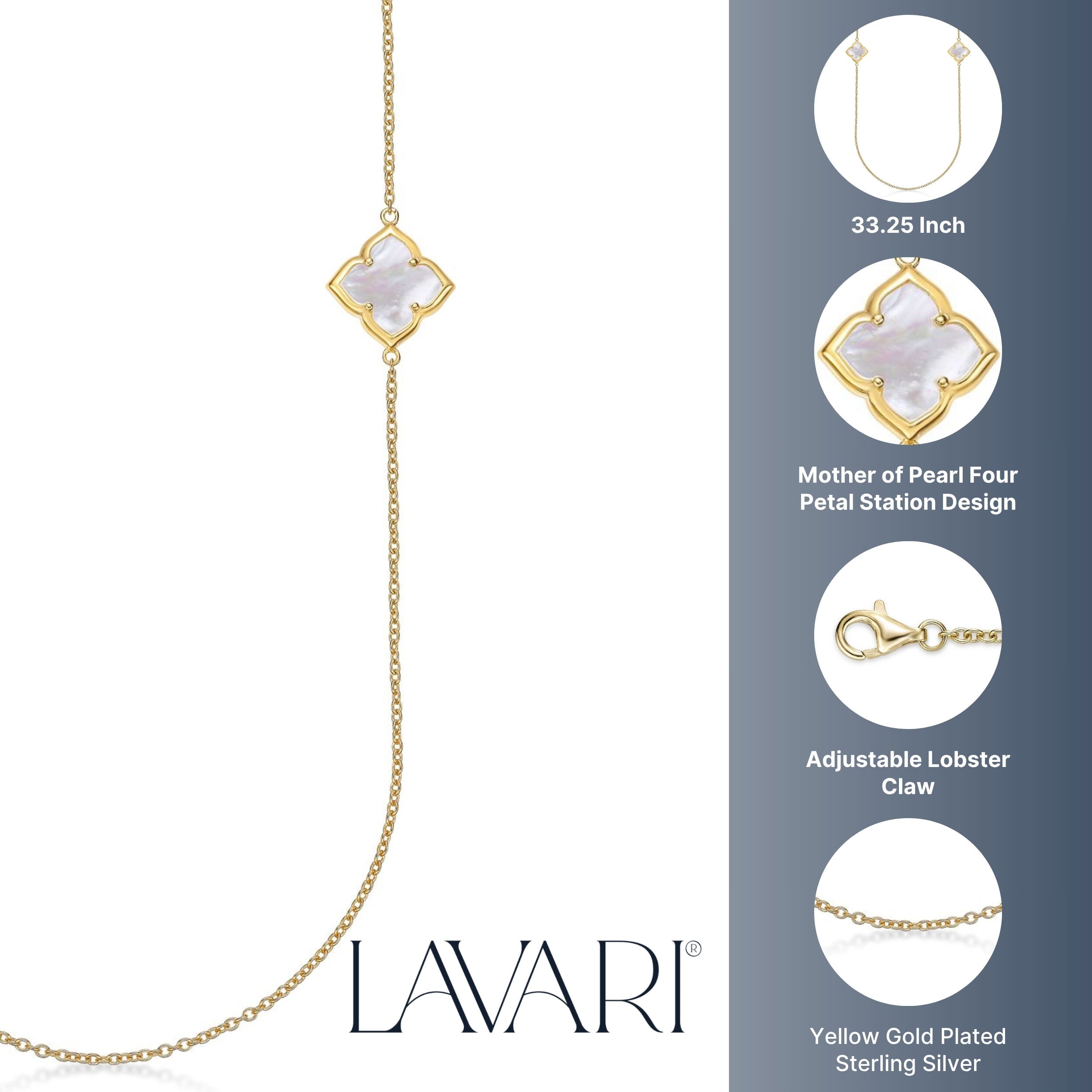 Flora Classic Long Station Necklace