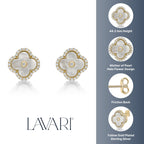 Flora Halo Flower Stud Earrings