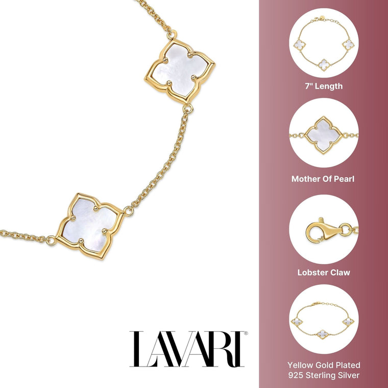 Flora Petite Three-Station Flower Bracelet