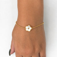Flora Petite Five-Station Flower Bracelet