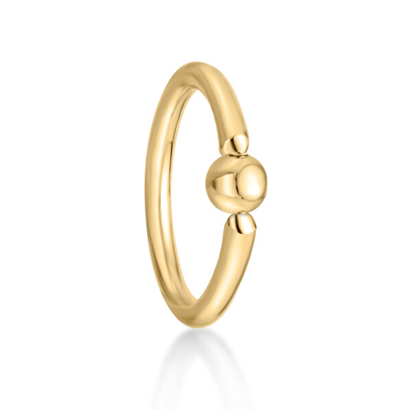 Lavari Jewelers Women's Universal Hoop Ring, 14K Yellow Gold, 3/8 Inches, 10 MM, 16 Gauge