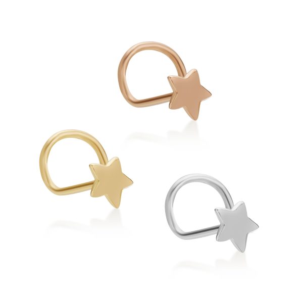 Tiny Gold Double Hoop Nose Ring ￼ Spiral Nose Ring 16 Gauge 8 mm Piercing  Set 2￼ | eBay