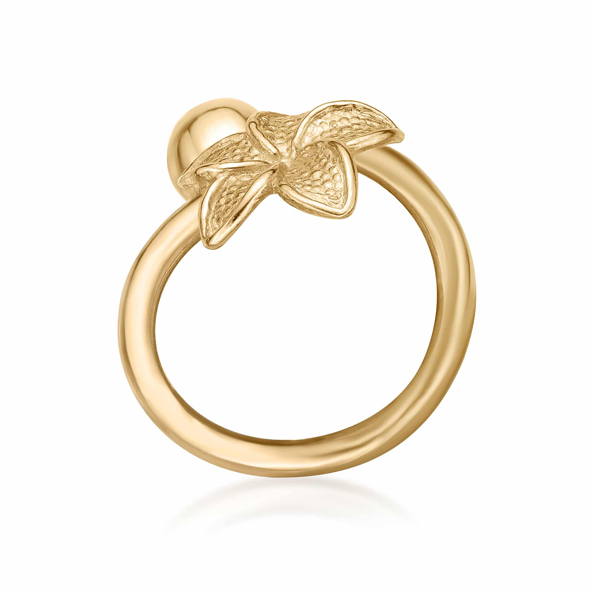 Rose gold rings for women | Four leaf clover ring rose gold with Diamo –  Indian Designs