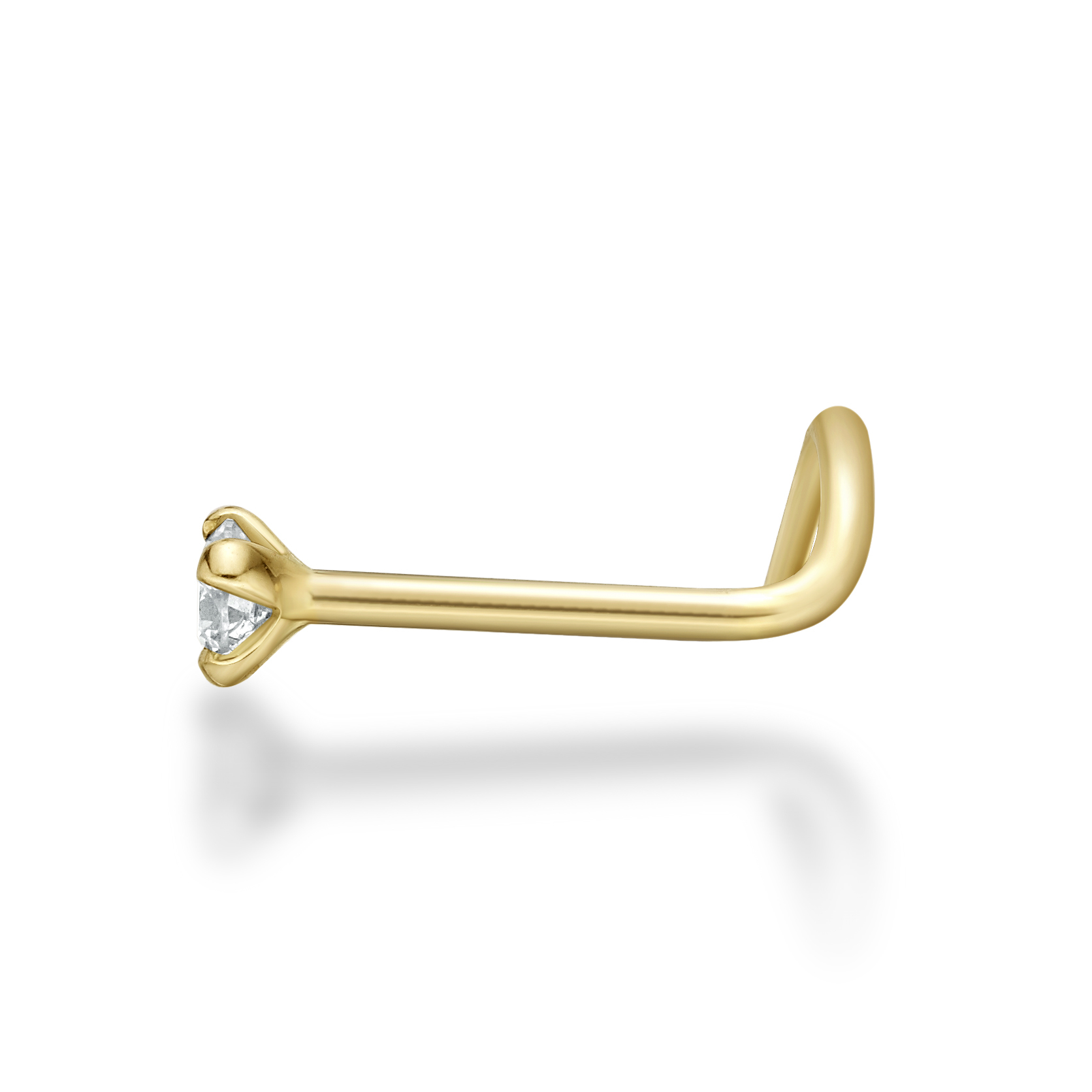 1.5mm Tiny Cubic Zirconia 14K Gold Nose Ring – FreshTrends-saigonsouth.com.vn