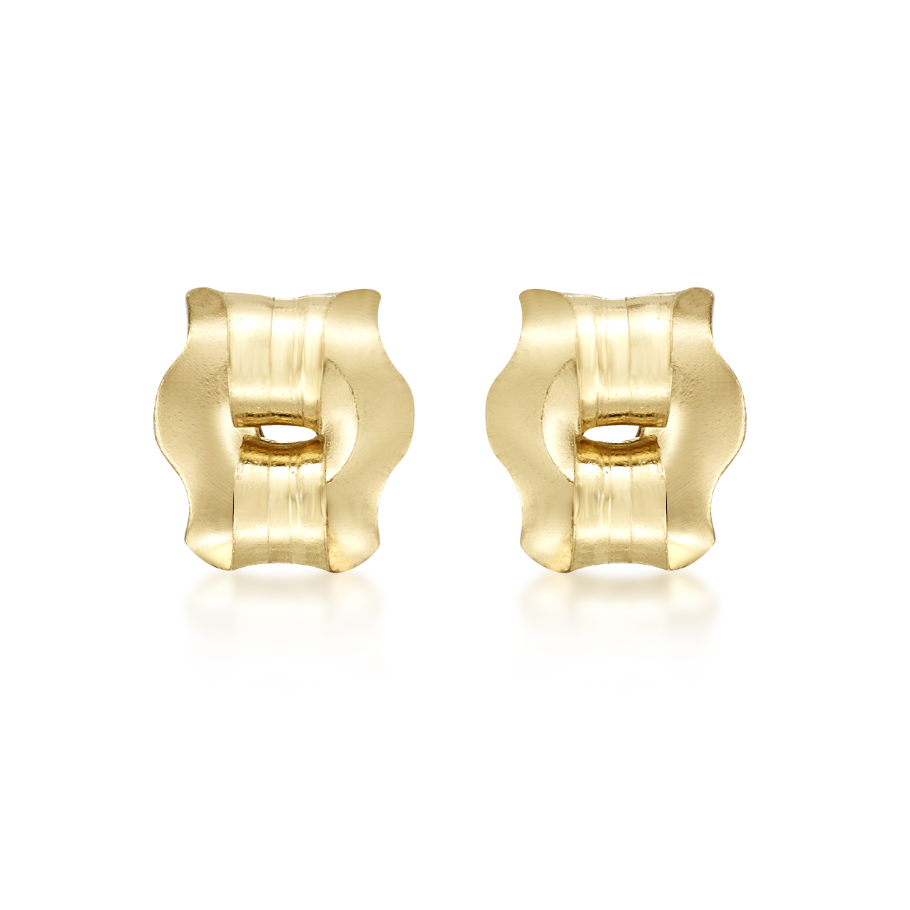 2 14K White Gold Earring Backs Friction Post Jewelry