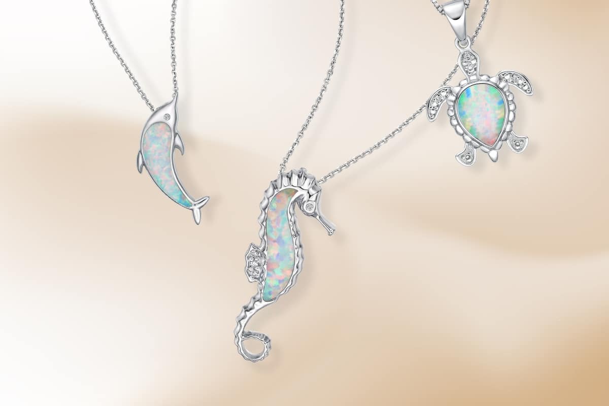 Lavari Jewelers Fauna Collection Animal Pendants Opal Jewelry